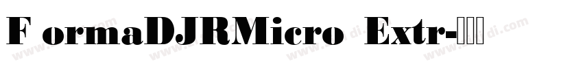 F ormaDJRMicro  Extr字体转换
